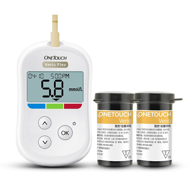 强生稳悦智佳(100试纸+采血针)血糖仪图片