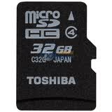��֥��TOSHIBA��32G TF(microSDHC) �洢����Class4��