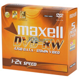 ���������Maxell��DVD-RW  2�� 4.7GB ̨�� ��Ƭװ �ɷ�����д ��¼��