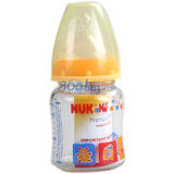 NUK���ڲ�ɫ������ƿ120ML��1����Բ�׹轺Ĵָ���죩747.704/��ɫ���