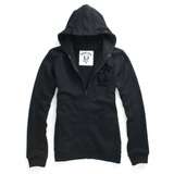 Giordano/佐丹奴BSX女装皮诺曹ZIP-UP连帽开胸卫衣90380701黑色 黑色 M