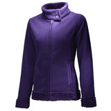 Giordano/佐丹奴女装挡风领加厚布绒卫衣01370912哥特式紫色  M
