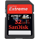 SanDisk�����ϣ�32GB Extreme ������SDHC�洢����class10��45MB/S