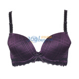 爱慕内衣爱情魔方3/4加厚模杯<em>文胸</em>AM14781 紫