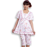 莎碧娜<em>孕妇</em>装<em>孕妇睡衣夏装</em>喂奶衣月子服 哺乳
