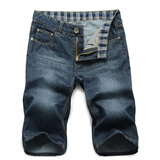 依泽麦布夏装新品<em>男士</em>牛仔<em>短裤</em>男裤子五分裤韩