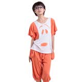 依莉歌esllego女人<em>睡衣</em> 夏季可爱卡通短袖家居