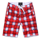 七匹狼SWJEANS 阳光活力 格子沙滩<em>短裤</em>171