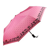 雨伞 高档遮阳伞 自开收折叠伞 创意太阳伞 玫红色