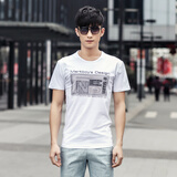 014春夏款男装圆领纯棉男士短袖t恤夏装半袖T