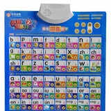 乐乐鱼有声早教挂图二代水晶双面中英文发音点