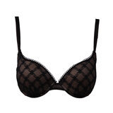 <em>安莉芳</em>E-BRA蕾丝内衣3/4立体厚杯聚拢上托性