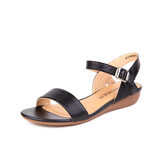 6新款羊皮百搭粗跟凉鞋女春夏网纱镂空花朵罗