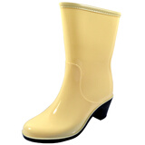回力鞋warrior女鞋 2014新款雨靴 中筒坡跟雨鞋