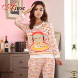 AIOSE2014春季新品女士<em>睡衣</em> 卡通可爱长袖长