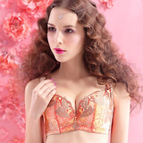 纤美媛 花语恋歌 性感透气聚拢调整型<em>文胸</em> 橙色