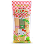 日本代购 三色蔬菜挂面300g 宝宝Hello Kitty面