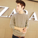 扫货季琳艺袅 男装韩版麻花<em>编织套头毛衣</em> <em>男士</em>