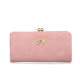 结长款甜美淑女手拿包卡片包APQ0024 紫绀色