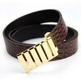 里维杰森皮带 高端商务真皮男士皮带 奢华铜扣