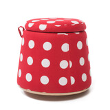 简域实木小矮凳子圆凳布艺收纳储物椅子HLM