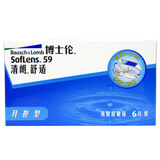 博士伦近视隐形眼镜 清朗半年抛2片盒装 400: