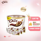 德芙（Dove）丝滑牛奶巧克力分享碗装252g休闲办公室小零食糖果礼物伴手礼