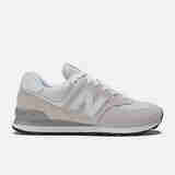 New Balance 新百伦 574 Core 系列 男女鞋 缓震支撑耐磨 经典复古运动休闲鞋 灰白 ML574EVW 标准42.5/US9