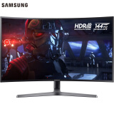 三星（SAMSUNG）玄龙骑士27英寸 2K高分144Hz 量子点 HDR600 1800R 曲面 爱眼 电竞显示器C27HG70QQC