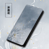 水草人翻盖皮套适用努比亚红魔3s软壳5g手机壳5s防摔6r保护套6s7s 冰莲花A皮套送挂绳 红魔9Pro