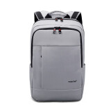 泰格奴（tigernu）新款双肩背包旅行包学生书包商务笔记本电脑包15.6吋运动包休闲包 银灰色标准版