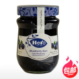 Hero蓝莓果酱340g 0脂肪早餐家用草莓酱涂抹面包吐司烘焙专用 蓝莓果酱340g*1瓶