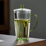 忆壶茶（YIHUTEA）高端绿茶杯专用 玻璃办公杯 教师节礼物