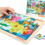 特宝儿（topbright）森林动物拼图 24片儿童拼图玩具宝宝木质拼图男孩女孩玩具2-3岁-6岁新年礼物礼盒