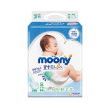 尤妮佳（MOONY）纸尿裤日本进口畅透小号尿不湿S84片4-8kg男女通用