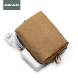 ACE COAT数码配件收纳包化妆包杂物包小收纳包超轻巧 纸黄(M号）