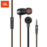 JBL T380A 入耳式耳机 有线耳机 音乐游戏耳机 立体声可线控 安卓苹果3.5mm通用带麦 经典黑