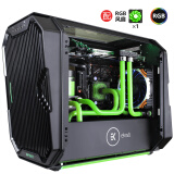 安钛克（Antec）Cube-Ekwb 黑色 ITX水冷机箱（Ekwb定制/3mm铝材/支持240水冷/RGB/支持长显卡/稳稳吃鸡）