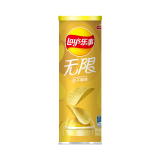 乐事（Lay's）无限 薯片 忠于原味104g 罐装 膨化食品 零食 休闲食品