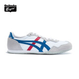 Onitsuka Tiger鬼塚虎运动休闲鞋男女经典透气休闲鞋SERRANO D109L-0142 白色/蓝色 46