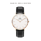 丹尼尔惠灵顿（DanielWellington）DW手表男简约皮带男士腕表40mm时尚欧美表生日礼物DW00100007