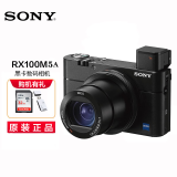 索尼（SONY） DSC-RX100系列相机 黑卡数码相机 RX100 M5A 128G卡+包+原装备用电池+三脚架（经济套装二）