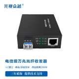 光视众越万兆光纤收发器sfp 插槽10g光单模双纤多模双纤光电转换器20