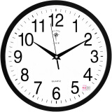北极星（POLARIS） 挂钟 12英寸时尚客厅办公时钟挂表简约创意石英钟 7271 黑色