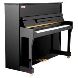星海钢琴 XINGHAI E系列 E-120LE 黑色立式初学家用钢琴带缓降