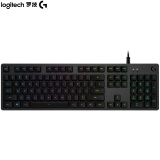 罗技（G）G512机械键盘 有线机械键盘 游戏机械键盘 全尺寸 RGB背光机械键盘 吃鸡键盘 罗技G T轴