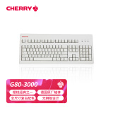 樱桃（Cherry）G80-3494LYCUS-0 机械键盘 有线键盘 游戏键盘 全尺寸键盘 经典复古 全键无冲 白色 红轴