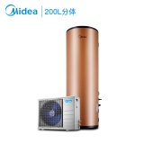 美的( Midea) 200升空气能电热水器 E+蓝钻内胆 家用200L电热水器 6年包修 KF66/200L-MI(E4)