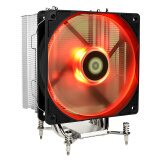 ID-COOLING SE-214i 四热管镀镍版单塔风冷CPU散热器 12cm温控减震红灯风扇