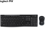 罗技（Logitech）MK270 键鼠套装 无线键鼠套装 办公键鼠套装 全尺寸 黑色 自营 带无线2.4G接收器